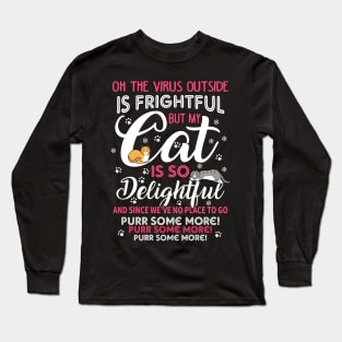 Merry Catmas. Cats Christmas Gift. Long Sleeve T-Shirt